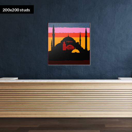 200*200studs, 160*160cm, 63*63inch