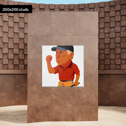 200*200studs, 160*160cm, 63*63inch
