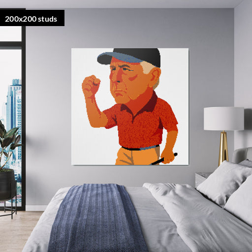 200*200studs, 160*160cm, 63*63inch