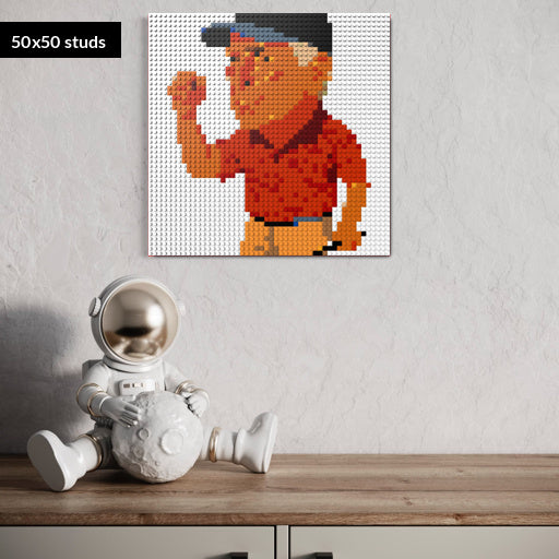 50*50studs, 40*40cm, 15,75*15,75inch