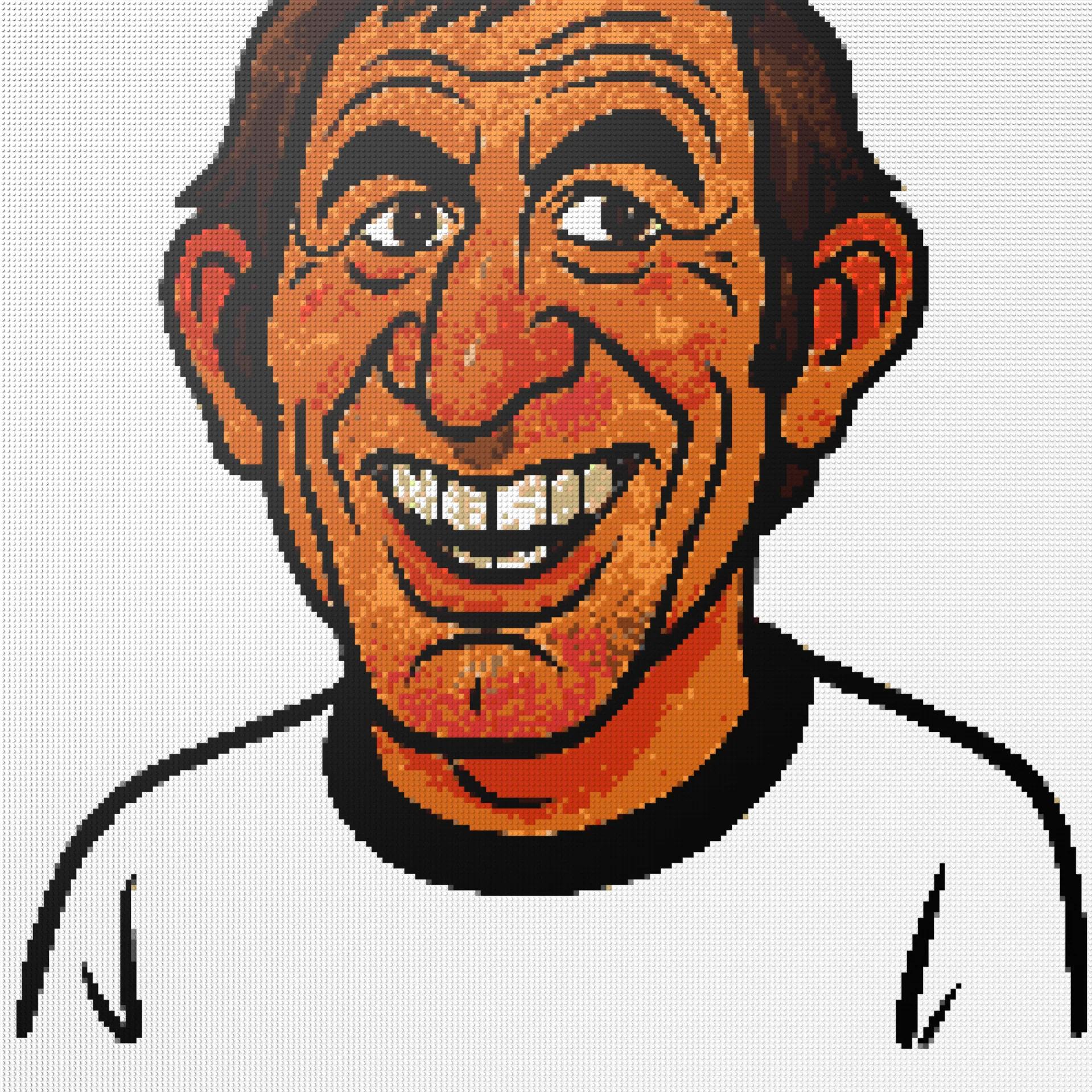 200*200studs, 160*160cm, 63*63inch