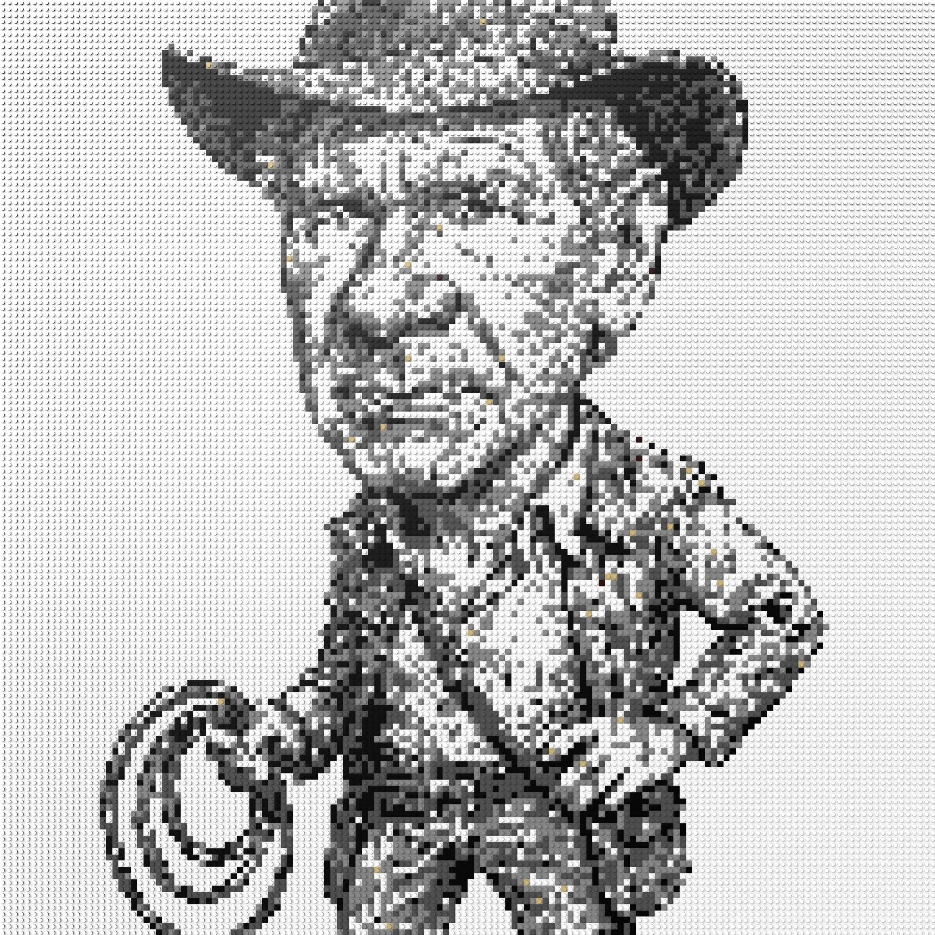 150*150studs, 120*120cm, 47,25*47,25inch