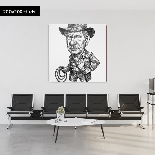 200*200studs, 160*160cm, 63*63inch