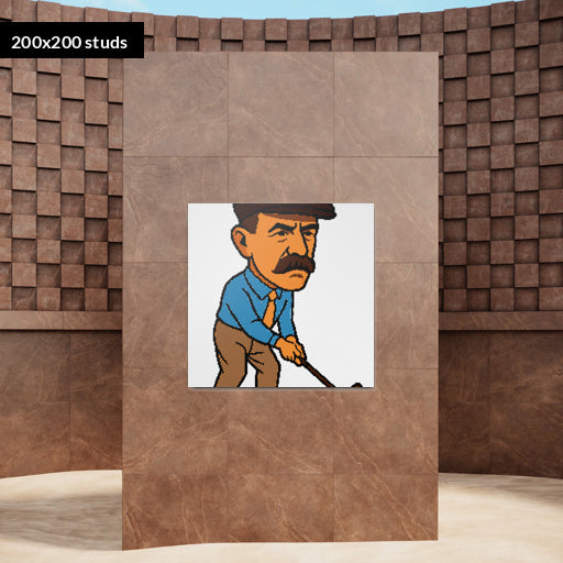 200*200studs, 160*160cm, 63*63inch