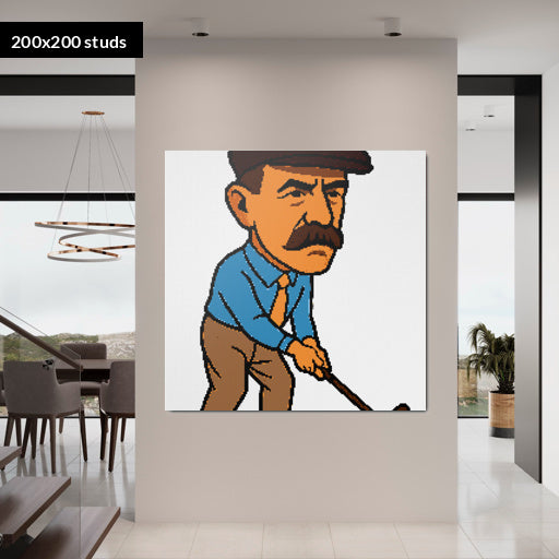 200*200studs, 160*160cm, 63*63inch