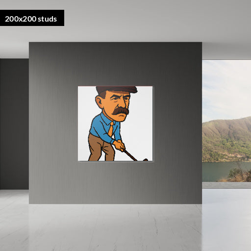 200*200studs, 160*160cm, 63*63inch