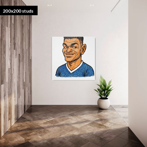 200*200studs, 160*160cm, 63*63inch