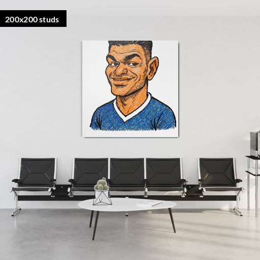 200*200studs, 160*160cm, 63*63inch