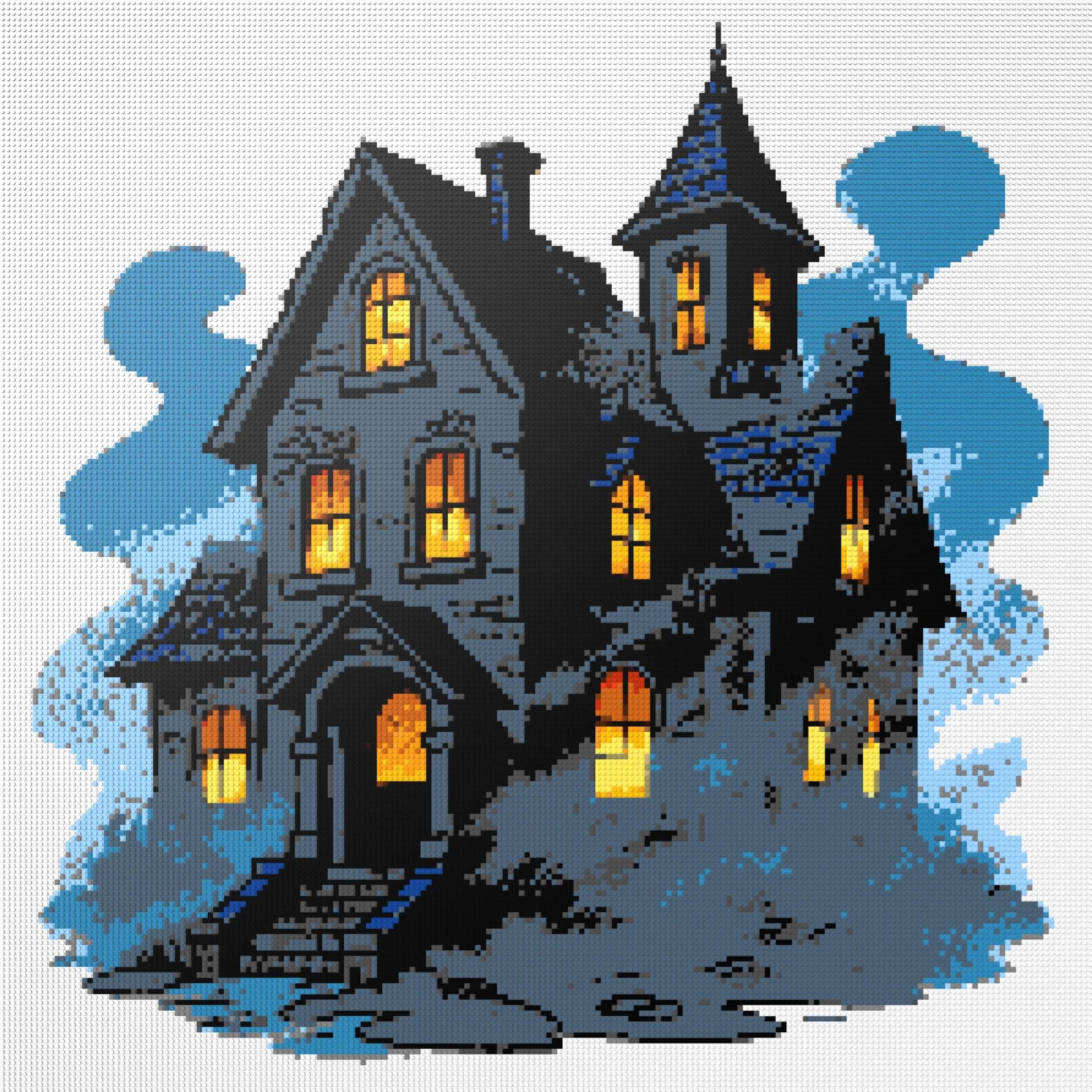 200*200studs, 160*160cm, 63*63inch