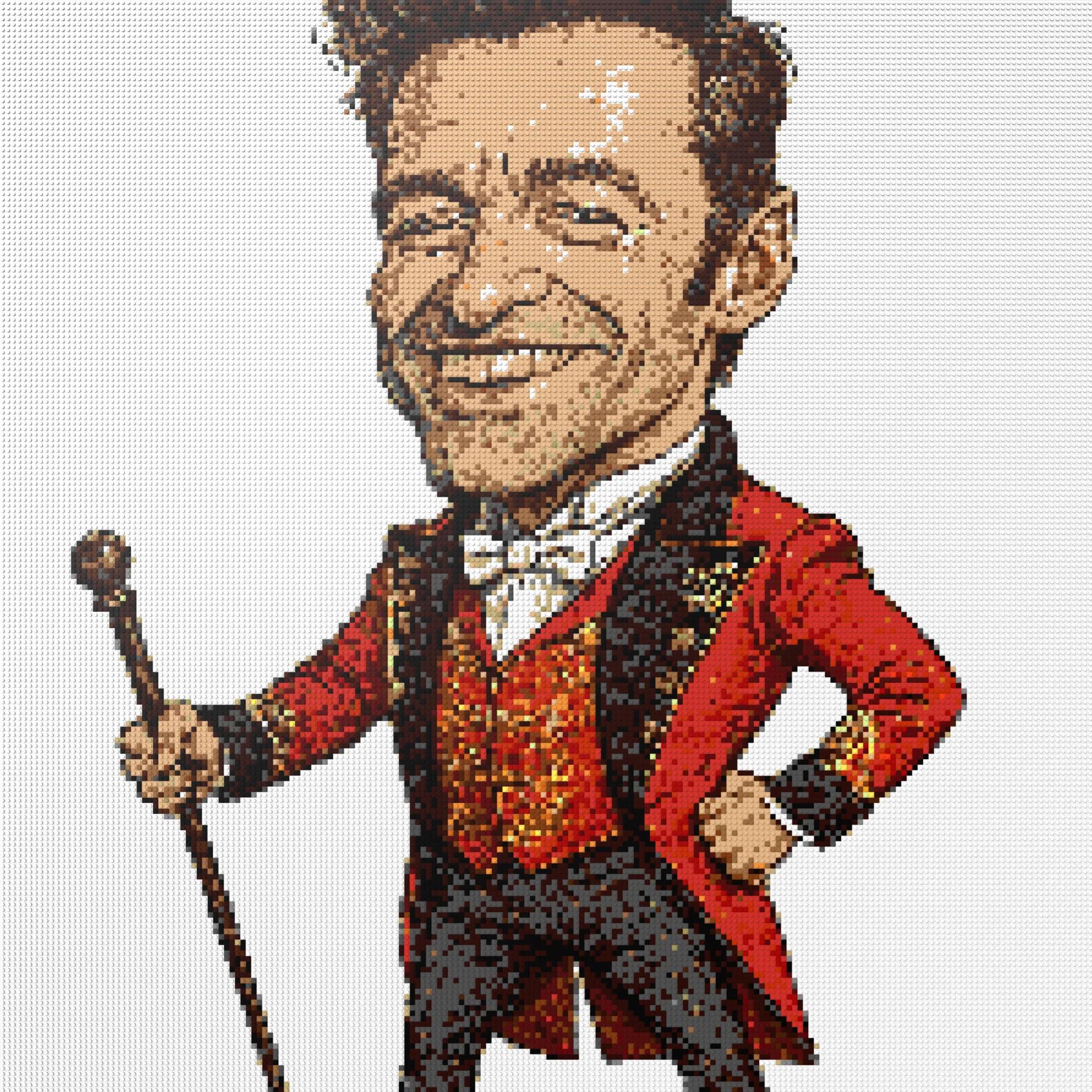 200*200studs, 160*160cm, 63*63inch