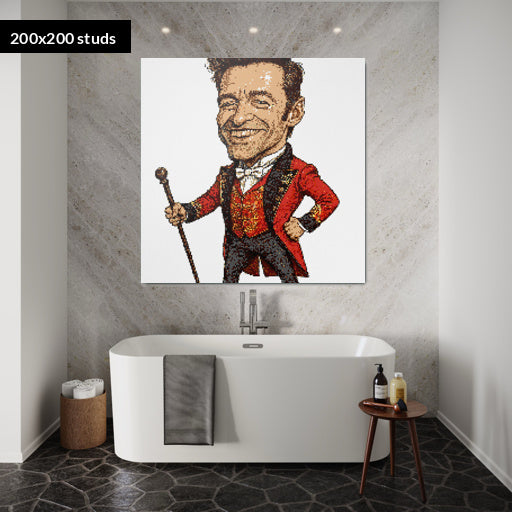 200*200studs, 160*160cm, 63*63inch