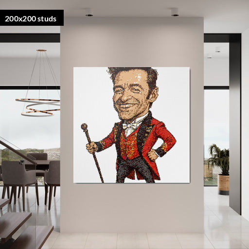 200*200studs, 160*160cm, 63*63inch