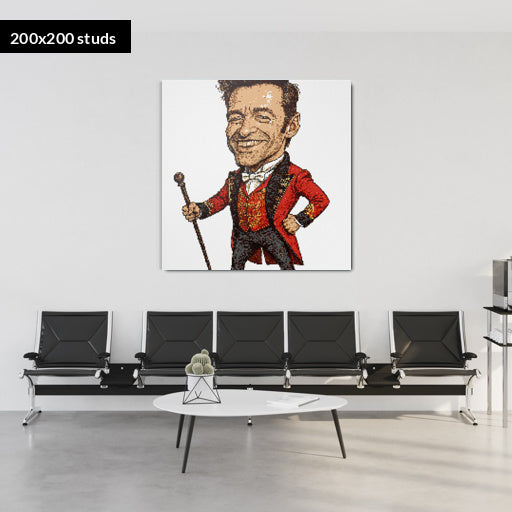 200*200studs, 160*160cm, 63*63inch