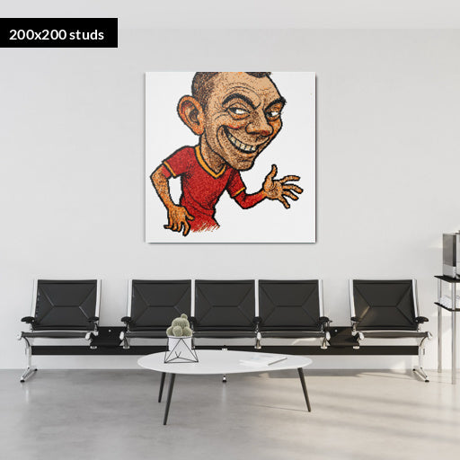 200*200studs, 160*160cm, 63*63inch