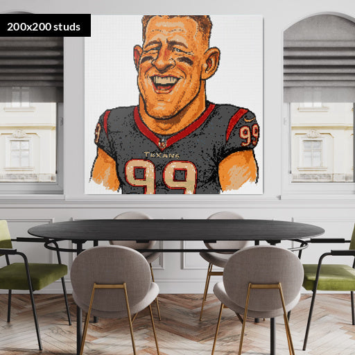 200*200studs, 160*160cm, 63*63inch