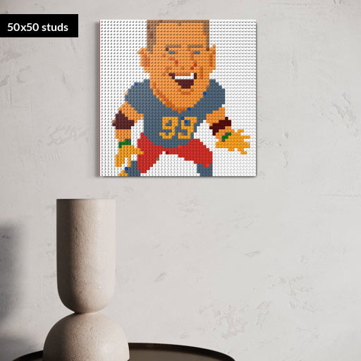 50*50studs, 40*40cm, 15,75*15,75inch