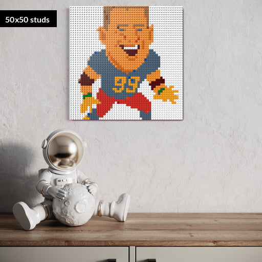 50*50studs, 40*40cm, 15,75*15,75inch