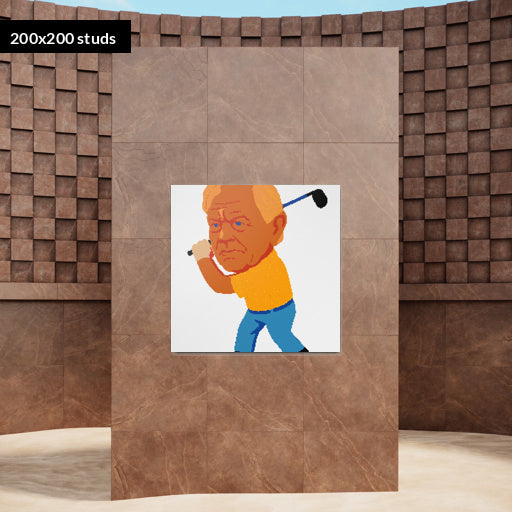 200*200studs, 160*160cm, 63*63inch