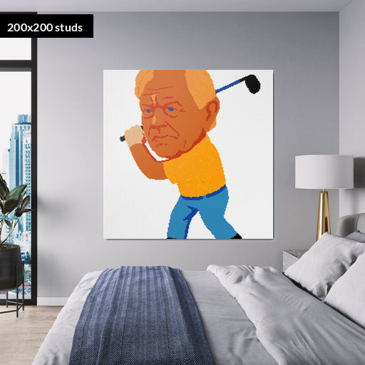 200*200studs, 160*160cm, 63*63inch