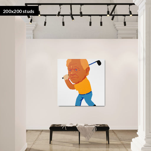 200*200studs, 160*160cm, 63*63inch
