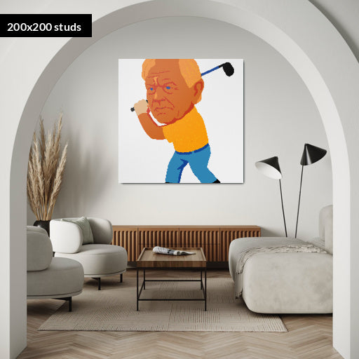 200*200studs, 160*160cm, 63*63inch