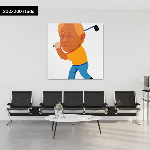 200*200studs, 160*160cm, 63*63inch