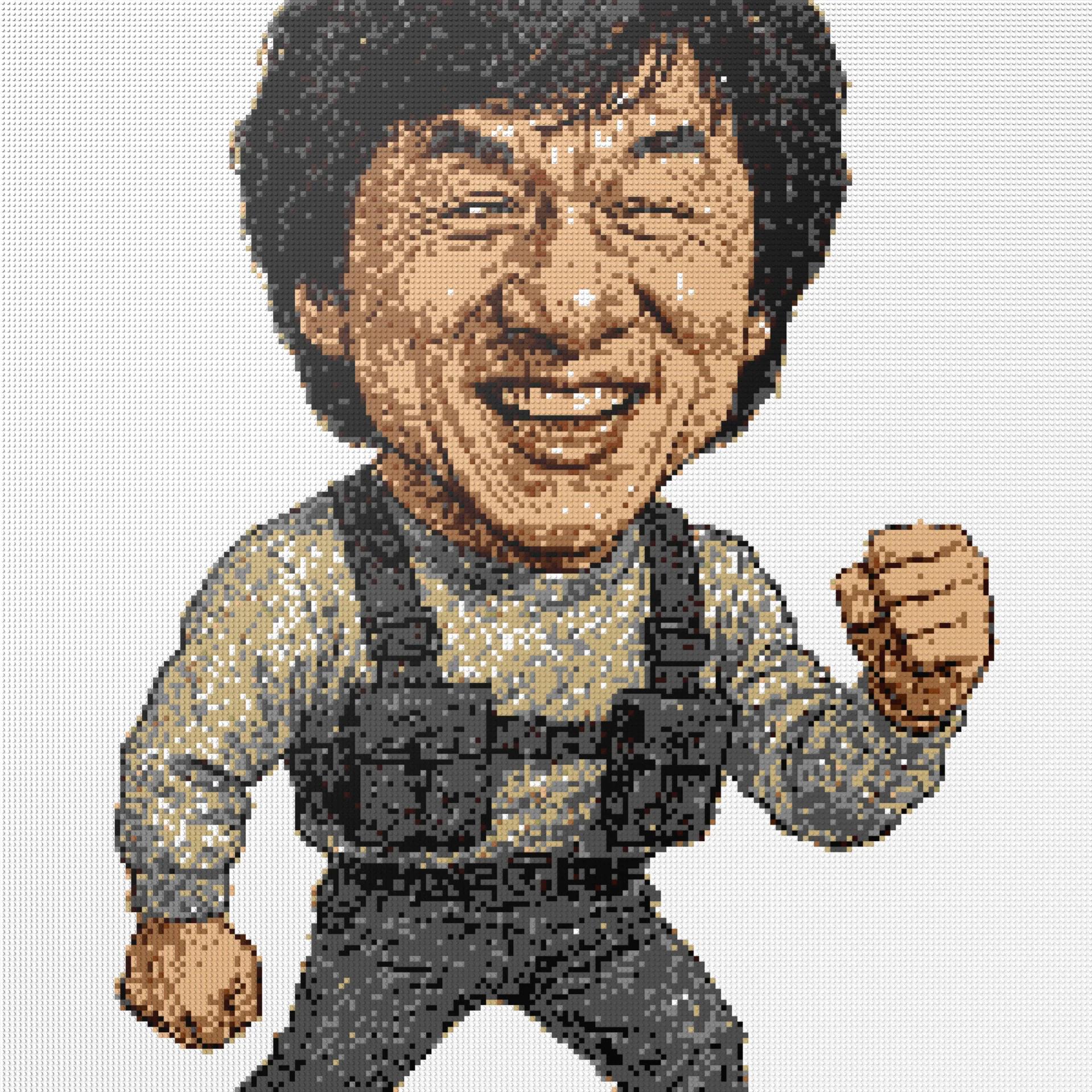 200*200studs, 160*160cm, 63*63inch