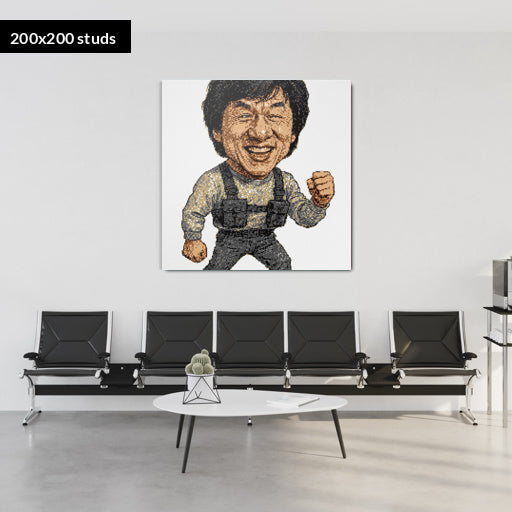 200*200studs, 160*160cm, 63*63inch