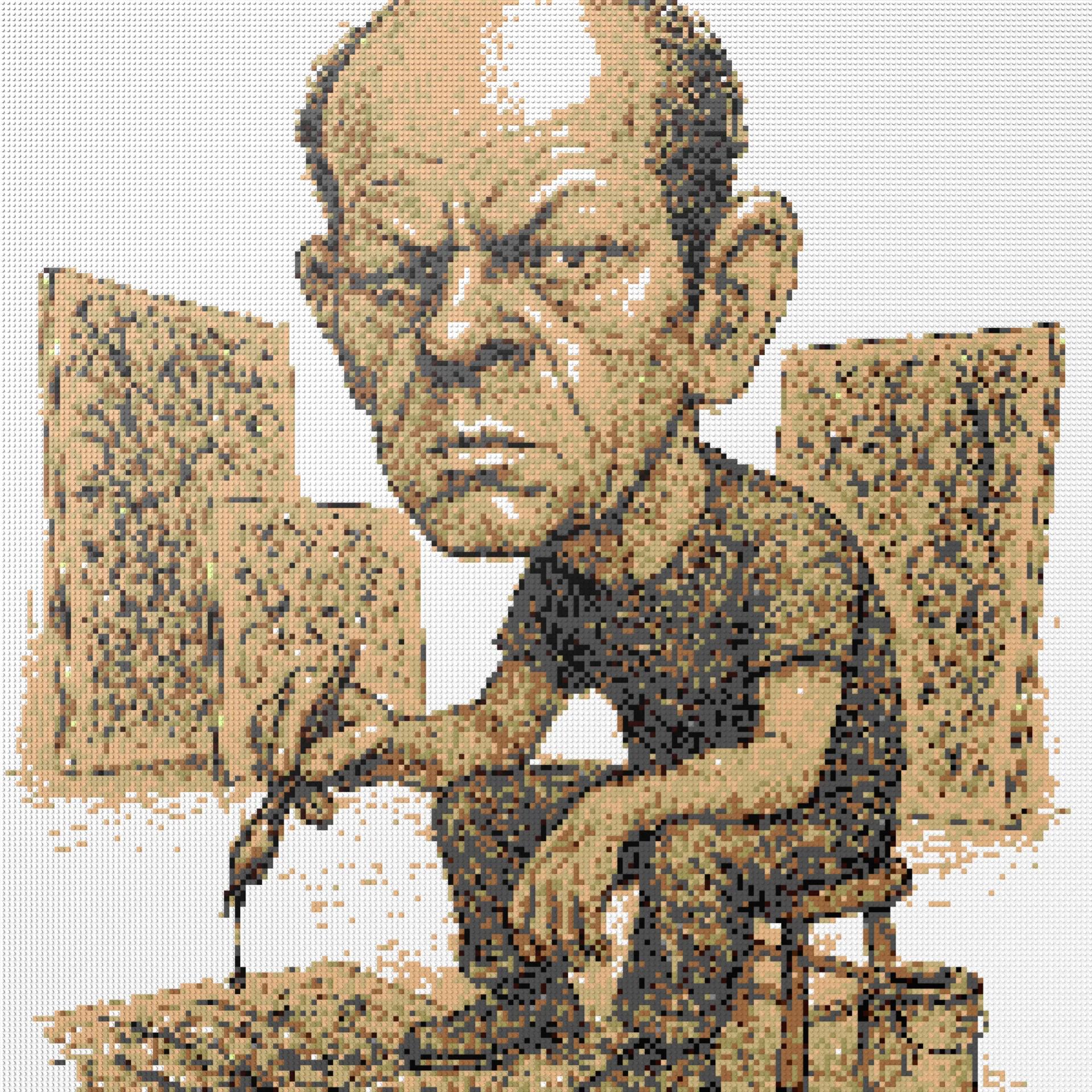 200*200studs, 160*160cm, 63*63inch