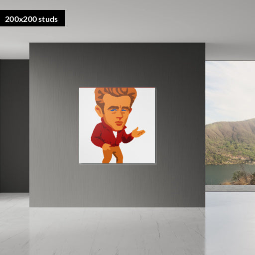 200*200studs, 160*160cm, 63*63inch