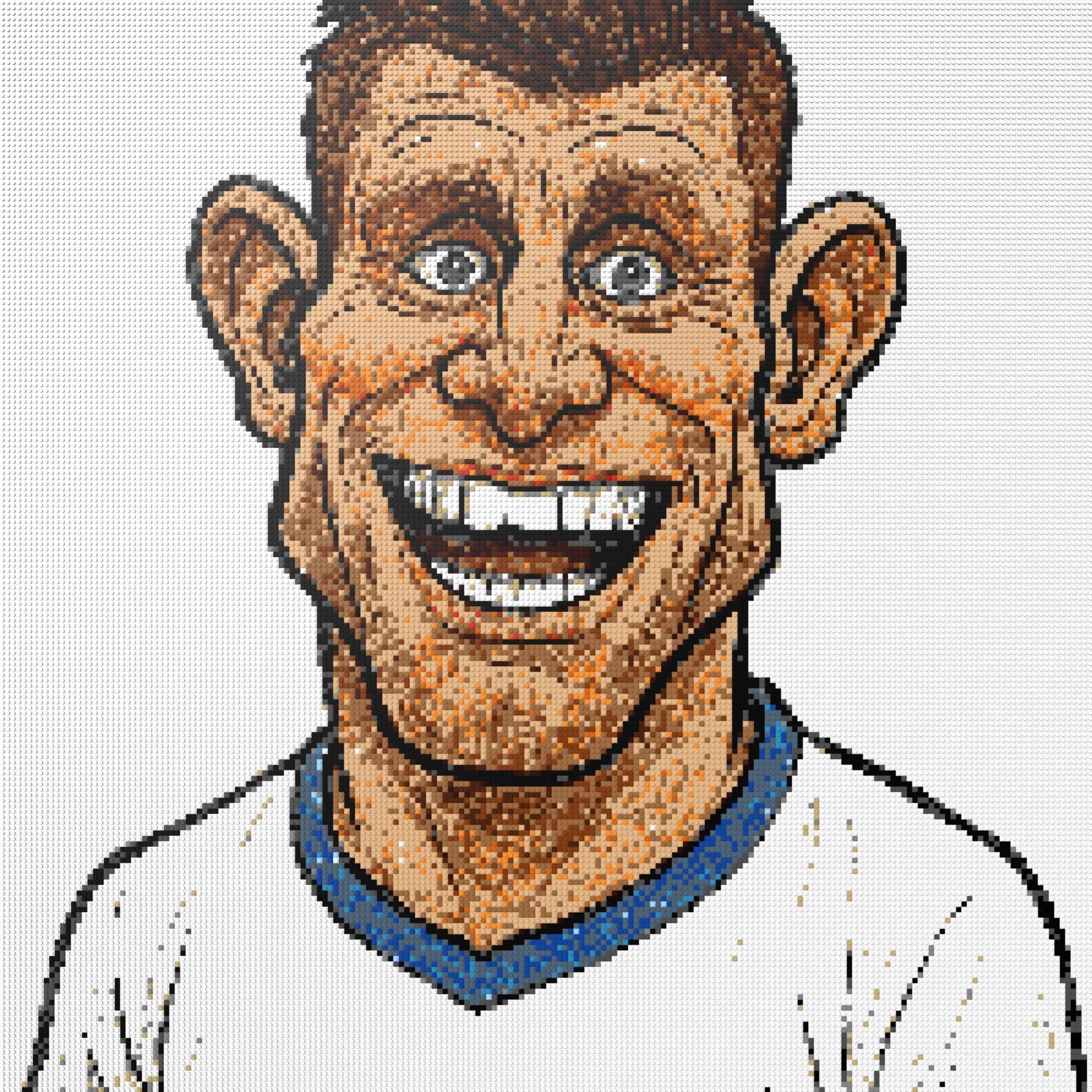 200*200studs, 160*160cm, 63*63inch