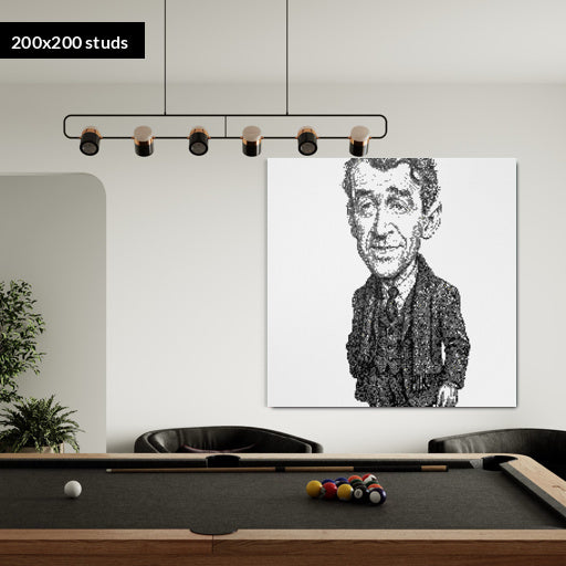 200*200studs, 160*160cm, 63*63inch