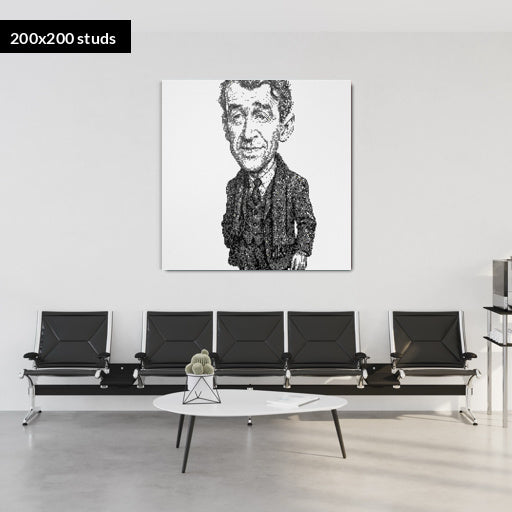 200*200studs, 160*160cm, 63*63inch