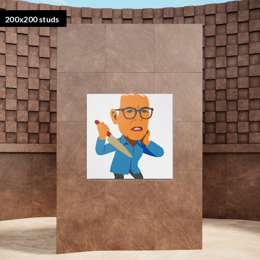200*200studs, 160*160cm, 63*63inch