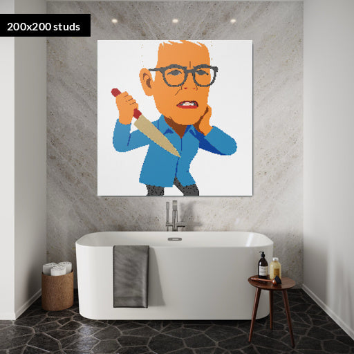 200*200studs, 160*160cm, 63*63inch