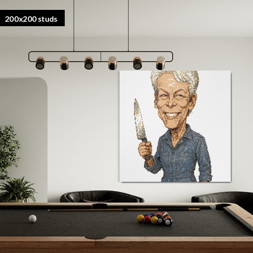 200*200studs, 160*160cm, 63*63inch