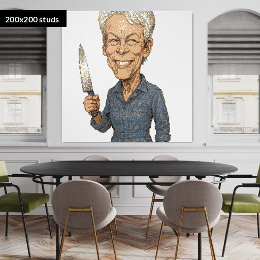 200*200studs, 160*160cm, 63*63inch