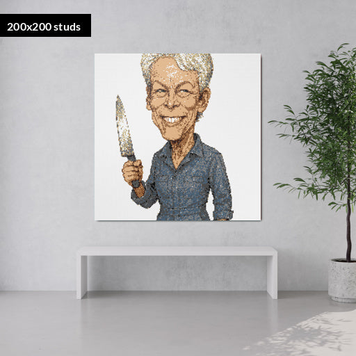 200*200studs, 160*160cm, 63*63inch