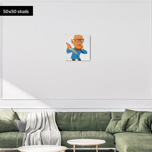 50*50studs, 40*40cm, 15,75*15,75inch