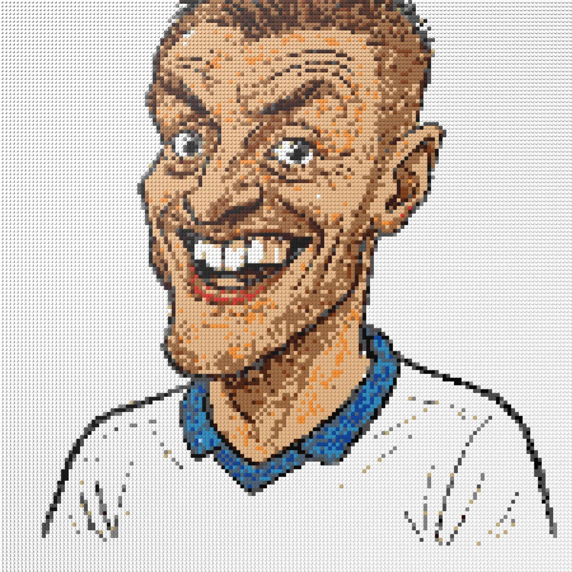 150*150studs, 120*120cm, 47,25*47,25inch