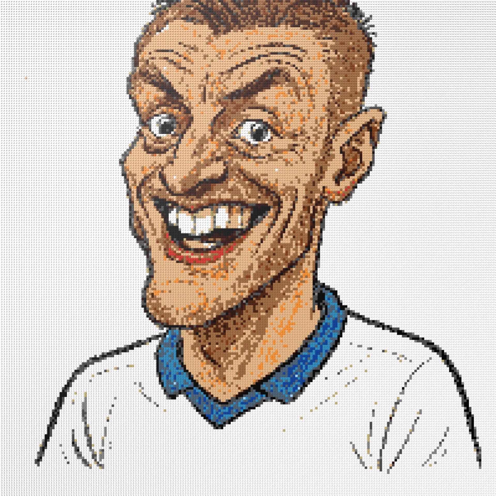 200*200studs, 160*160cm, 63*63inch