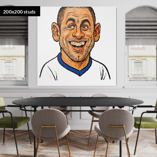 200*200studs, 160*160cm, 63*63inch