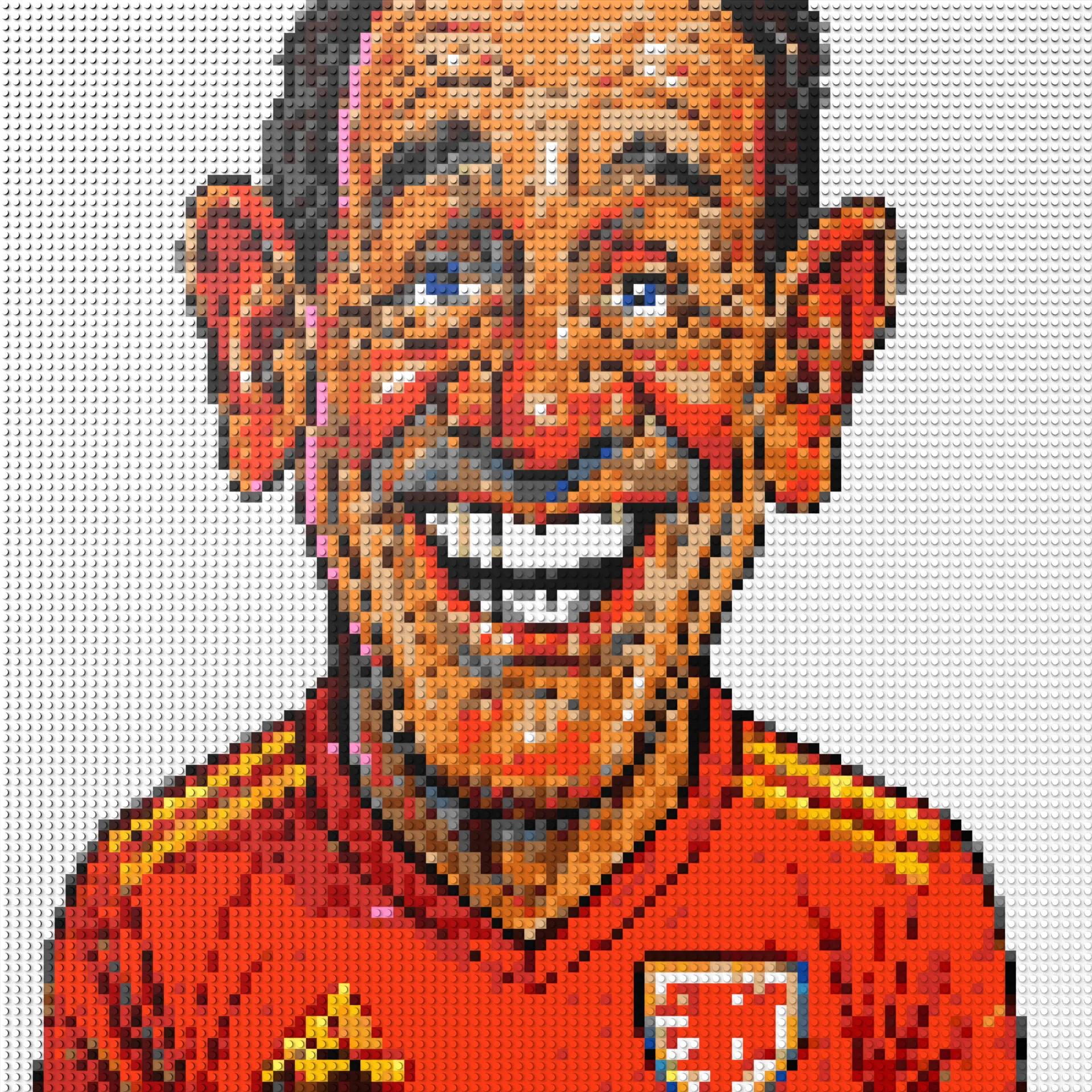 100*100studs, 80*80cm, 31,5*31,5inch