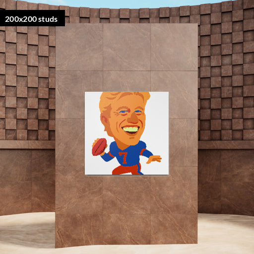200*200studs, 160*160cm, 63*63inch
