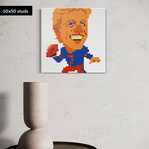 50*50studs, 40*40cm, 15,75*15,75inch