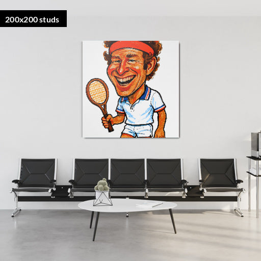 200*200studs, 160*160cm, 63*63inch