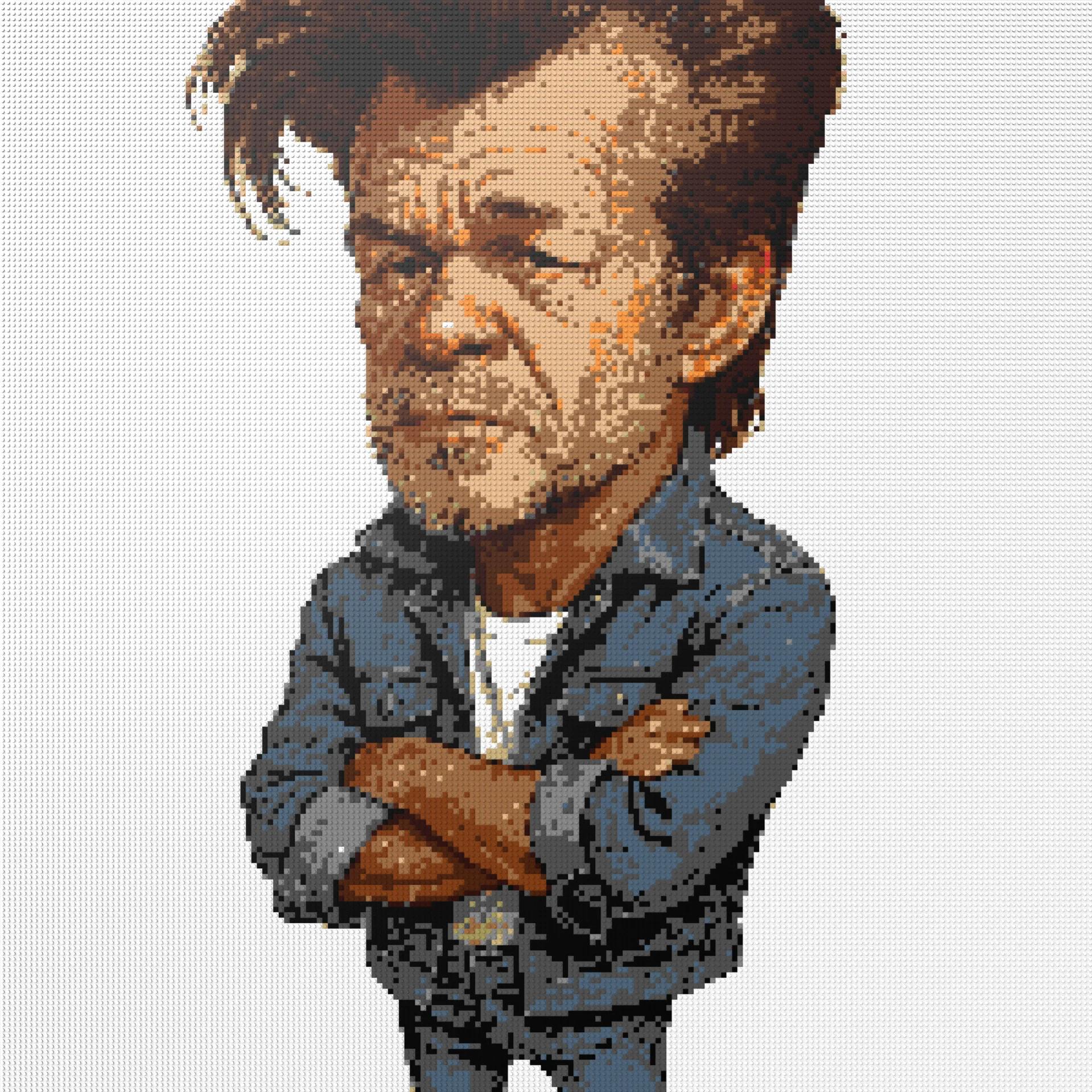 200*200studs, 160*160cm, 63*63inch