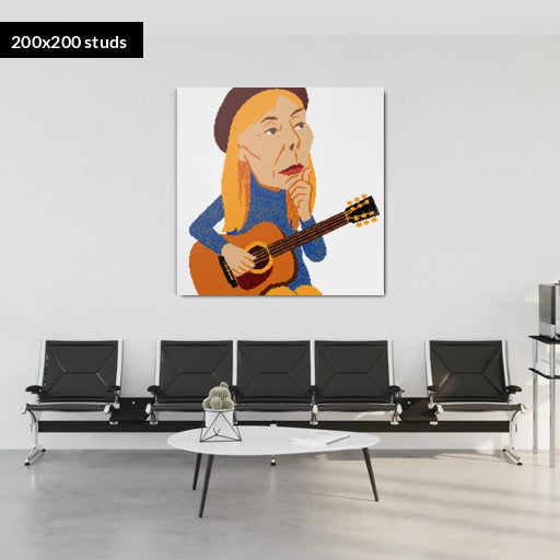 200*200studs, 160*160cm, 63*63inch