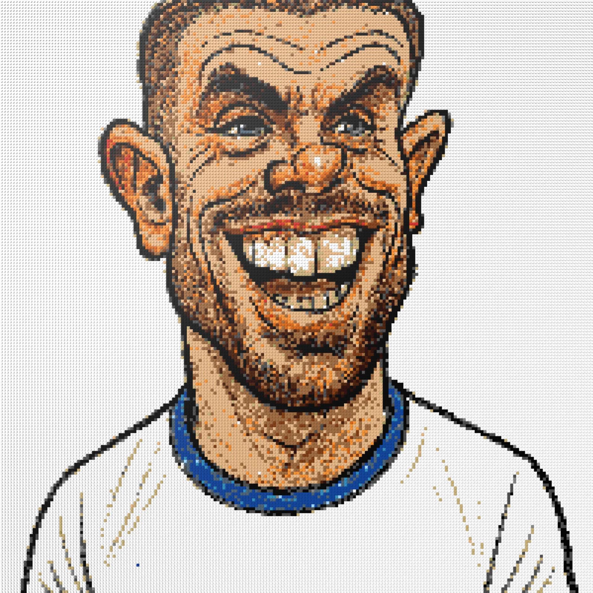 200*200studs, 160*160cm, 63*63inch