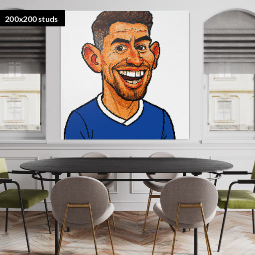 200*200studs, 160*160cm, 63*63inch